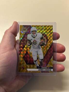 2024 Panini Mosaic James Conner Arizona Cardinals Yellow Reactive Prizm #227
